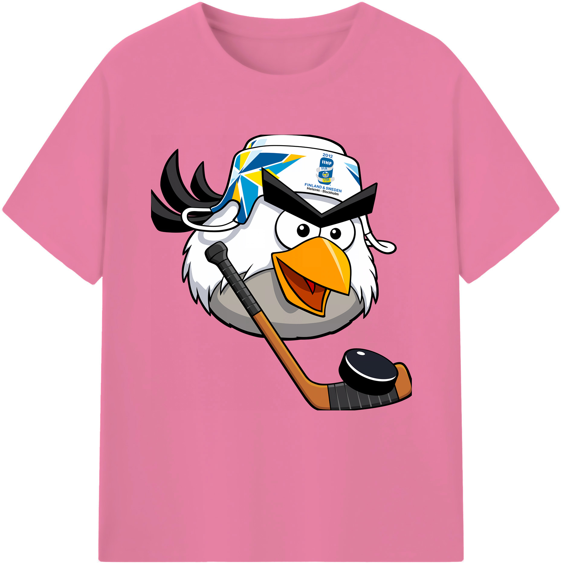 （画像用） Angry Birds アングリーバード 綿100％半袖Tシャツ（フロントプリント）